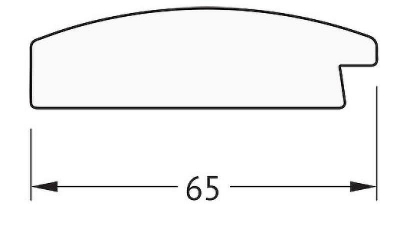 Зеркало Evoform Definite 106х56 BY 1059 в багетной раме - Орех 65