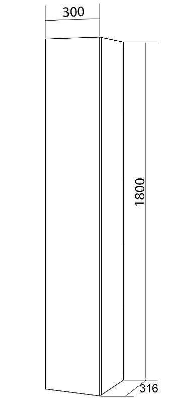 Шкаф пенал Бриклаер Хелена 30 4627125416378 подвесной Высокий белый глянец, купить, цена, заказать, магазин, доставка, скидка, промокод, купить, цена, заказать, магазин, доставка, скидка, промокод