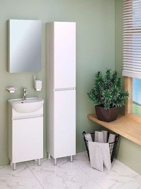 Зеркальный шкаф Runo Лада 40 00-00001192 Белый, купить, цена, заказать, магазин, доставка, скидка, промокод, купить, цена, заказать, магазин, доставка, скидка, промокод