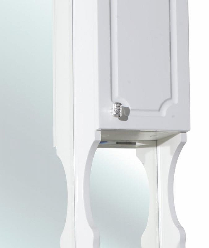 Зеркало со шкафом Bellezza Кантри 65 с подсветкой R Белое, купить, цена, заказать, магазин, доставка, скидка, промокод, купить, цена, заказать, магазин, доставка, скидка, промокод