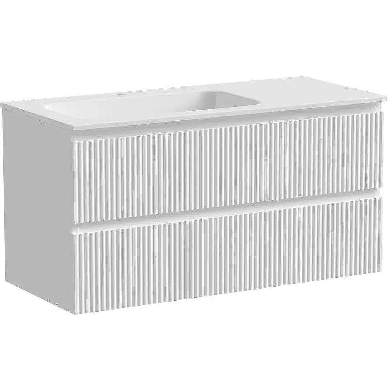 Тумба под раковину Sancos Snob R 100 L SNR100LW подвесная Bianco, купить, цена, заказать, магазин, доставка, скидка, промокод, купить, цена, заказать, магазин, доставка, скидка, промокод