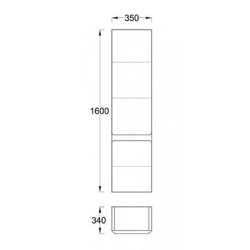 Шкаф пенал Veedi Prestige 35 PRS000P-R подвесной Белый, купить, цена, заказать, магазин, доставка, скидка, промокод, купить, цена, заказать, магазин, доставка, скидка, промокод