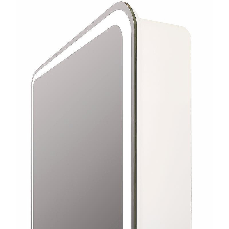 Зеркальный шкаф Reflexion Circle 550х800 R RF2106SR с подсветкой Белый матовый, купить, цена, заказать, магазин, доставка, скидка, промокод, купить, цена, заказать, магазин, доставка, скидка, промокод