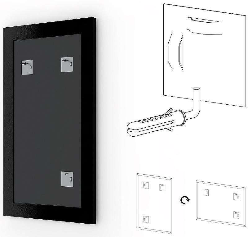 Зеркало Evoform Definite 80х60 BY 3057 в багетной раме - Волна хром 90, купить, цена, заказать, магазин, доставка, скидка, промокод, купить, цена, заказать, магазин, доставка, скидка, промокод