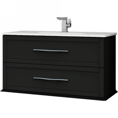 Тумба под раковину Cezares Tiffany 100 54952 подвесная Nero grafite