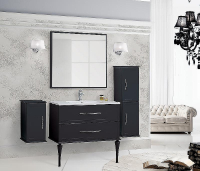 Тумба под раковину Cezares Tiffany 100 54952 подвесная Nero grafite