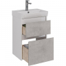 Тумба под раковину Lemark Combi 50 LM03C50T-Beton подвесная Бетон Белый глянец, купить, цена, заказать, магазин, доставка, скидка, промокод, купить, цена, заказать, магазин, доставка, скидка, промокод