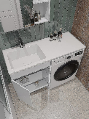 Тумба под раковину Orange Sistema 120 STD-60TUW Белая