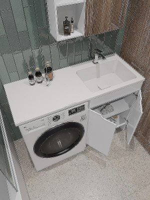 Тумба под раковину Orange Sistema 120 STD-60TUW Белая