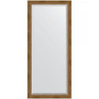 Зеркало Evoform Exclusive 163х73 BY 3588 с фацетом в багетной раме - Состаренная бронза с плетением 70, купить, цена, заказать, магазин, доставка, скидка, промокод, купить, цена, заказать, магазин, доставка, скидка, промокод