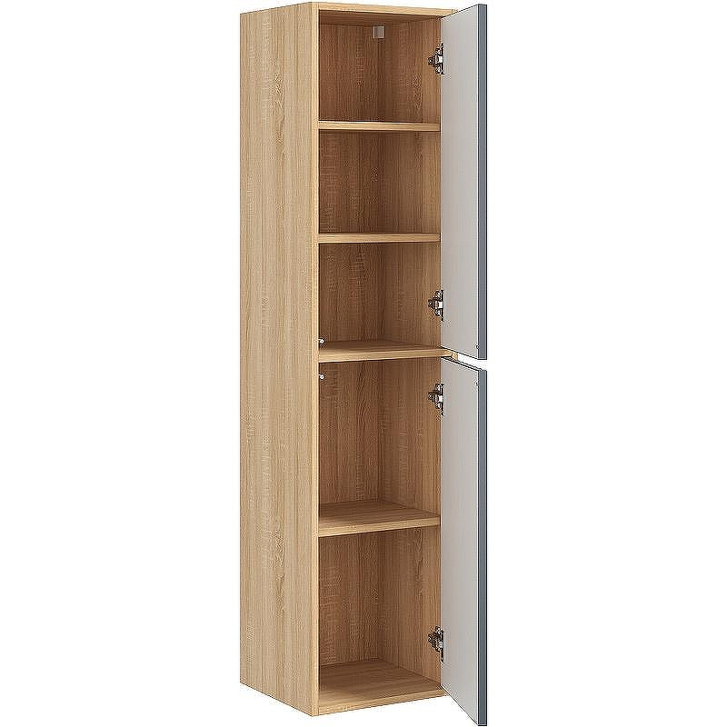 Шкаф пенал Onika Дайлер 35 403569 подвесной Графит Дуб сонома, купить, цена, заказать, магазин, доставка, скидка, промокод, купить, цена, заказать, магазин, доставка, скидка, промокод