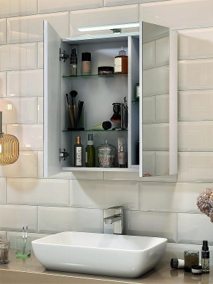 Зеркальный шкаф Vigo Plaza 60 zsh.PLA.60.El с подсветкой Белый