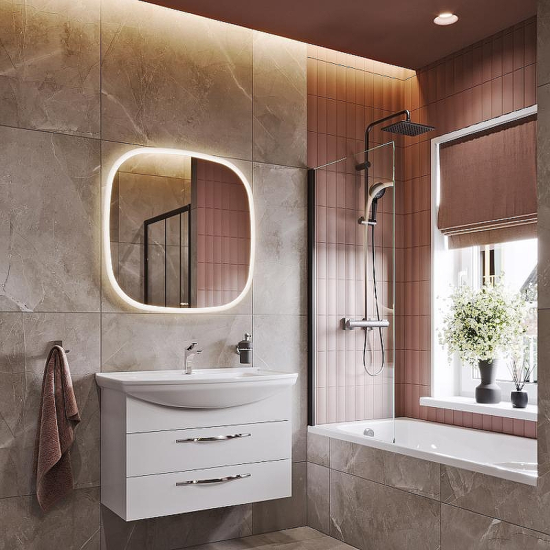 Зеркало Aqwella Aura A 100 AUR0210AH с подсветкой с бесконтактным выключателем, купить, цена, заказать, магазин, доставка, скидка, промокод, купить, цена, заказать, магазин, доставка, скидка, промокод