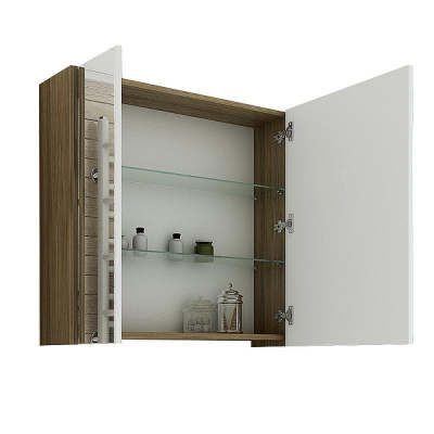 Зеркальный шкаф Sanflor Ларго 70 R Н0000000020 Швейцарский вяз