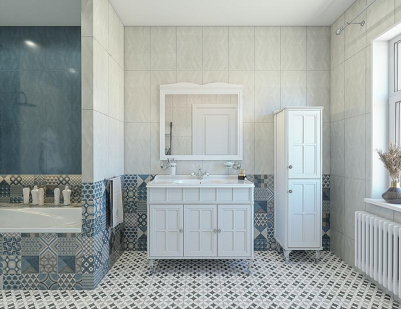 Зеркало Caprigo Borgo 100 33432-B231 Белое матовое, купить, цена, заказать, магазин, доставка, скидка, промокод, купить, цена, заказать, магазин, доставка, скидка, промокод