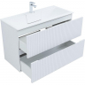 Тумба под раковину Aquanet Джейн 100 313288 подвесная Белая матовая, купить, цена, заказать, магазин, доставка, скидка, промокод, купить, цена, заказать, магазин, доставка, скидка, промокод