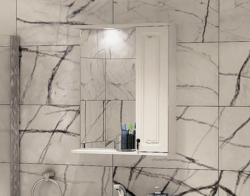 Зеркало со шкафом Corozo Элегия ретро 60 SD-00000006 Белое без подсветки, купить, цена, заказать, магазин, доставка, скидка, промокод, купить, цена, заказать, магазин, доставка, скидка, промокод