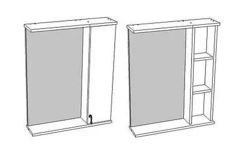Зеркало со шкафом Corozo Элегия ретро 60 SD-00000006 Белое без подсветки, купить, цена, заказать, магазин, доставка, скидка, промокод, купить, цена, заказать, магазин, доставка, скидка, промокод