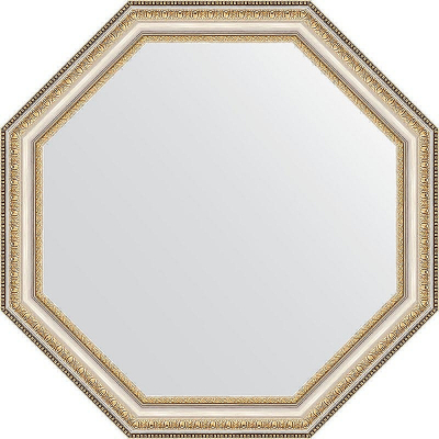 Зеркало Evoform Octagon 62х62 BY 3710 в багетной раме - Золотые бусы на серебре 60