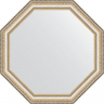 Зеркало Evoform Octagon 62х62 BY 3710 в багетной раме - Золотые бусы на серебре 60, купить, цена, заказать, магазин, доставка, скидка, промокод, купить, цена, заказать, магазин, доставка, скидка, промокод