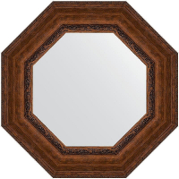 Зеркало Evoform Octagon 67x67 BY 7392 в багетной раме - Состаренная бронза с орнаментом 120, купить, цена, заказать, магазин, доставка, скидка, промокод, купить, цена, заказать, магазин, доставка, скидка, промокод