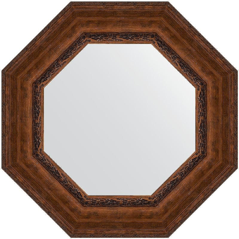 Зеркало Evoform Octagon 67x67 BY 7392 в багетной раме - Состаренная бронза с орнаментом 120, купить, цена, заказать, магазин, доставка, скидка, промокод, купить, цена, заказать, магазин, доставка, скидка, промокод