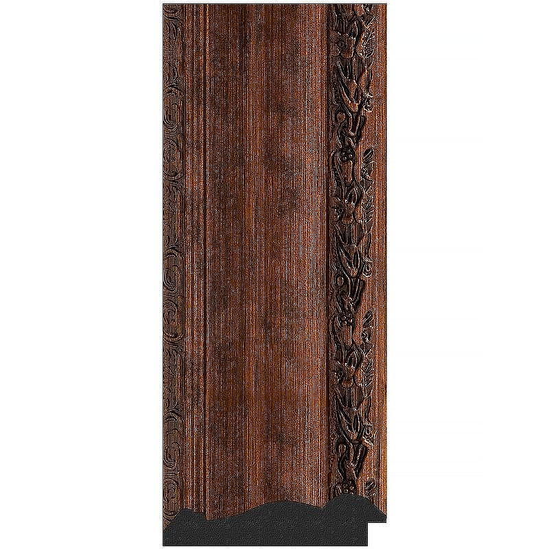 Зеркало Evoform Octagon 67x67 BY 7392 в багетной раме - Состаренная бронза с орнаментом 120, купить, цена, заказать, магазин, доставка, скидка, промокод, купить, цена, заказать, магазин, доставка, скидка, промокод