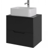 Тумба с раковиной Orange Line 60 Li-60TubMDF+B02-460W подвесная Черная матовая, купить, цена, заказать, магазин, доставка, скидка, промокод, купить, цена, заказать, магазин, доставка, скидка, промокод