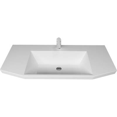 Тумба с раковиной Misty Терра 110 УТ000011434 Серая матовая