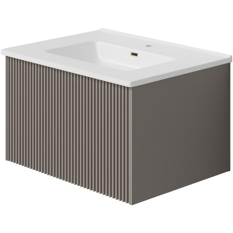 Тумба под раковину La Fenice Terra 60 FNC-01-TER-C-60 подвесная Бежевая матовая, купить, цена, заказать, магазин, доставка, скидка, промокод, купить, цена, заказать, магазин, доставка, скидка, промокод