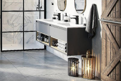 Тумба под раковину Excellent Tuto 80 MLEX.0101.800.GRBL подвесная Серый Дуб