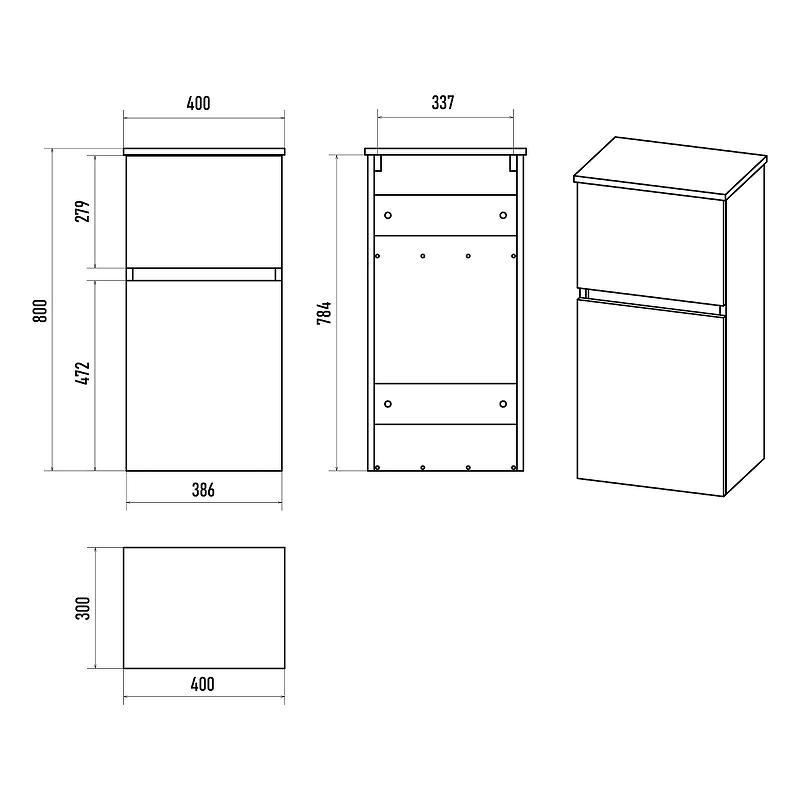 Подвесной шкаф Misty Ива 40 П-Ива05040-48 Графит Дуб Вотан, купить, цена, заказать, магазин, доставка, скидка, промокод, купить, цена, заказать, магазин, доставка, скидка, промокод