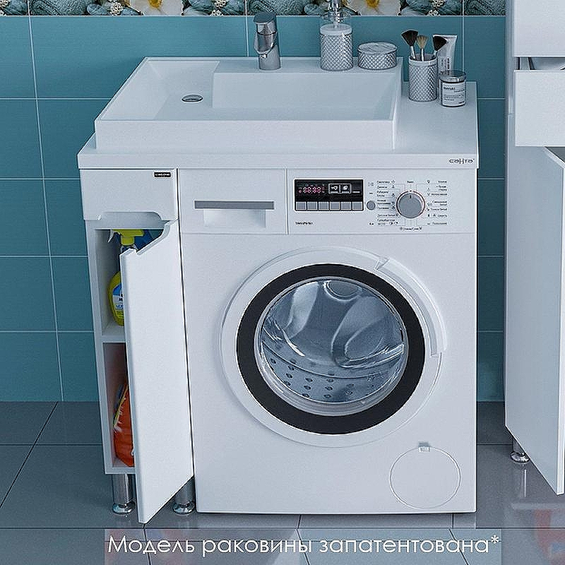 Тумба под раковину СанТа Лондон 80 224029 Белая, купить, цена, заказать, магазин, доставка, скидка, промокод, купить, цена, заказать, магазин, доставка, скидка, промокод