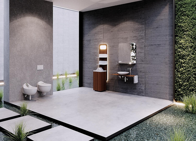 Полка Creavit Foglia 45 FL1045.03 с подсветкой цвет Коричневый, купить, цена, заказать, магазин, доставка, скидка, промокод, купить, цена, заказать, магазин, доставка, скидка, промокод