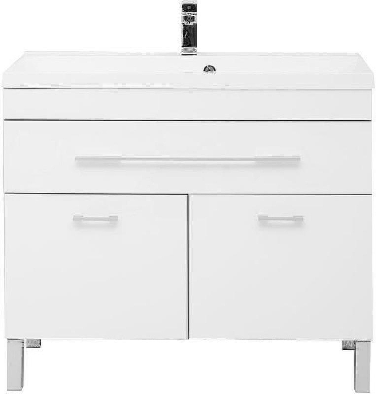Тумба с раковиной Aquanet Верона 100 213034 Белая, купить, цена, заказать, магазин, доставка, скидка, промокод, купить, цена, заказать, магазин, доставка, скидка, промокод