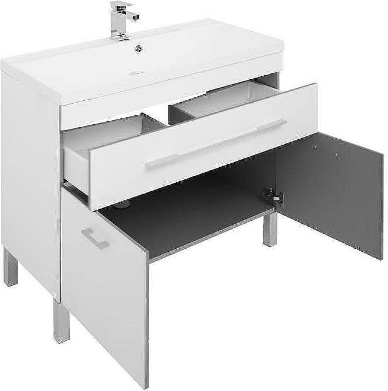 Тумба с раковиной Aquanet Верона 100 213034 Белая, купить, цена, заказать, магазин, доставка, скидка, промокод, купить, цена, заказать, магазин, доставка, скидка, промокод