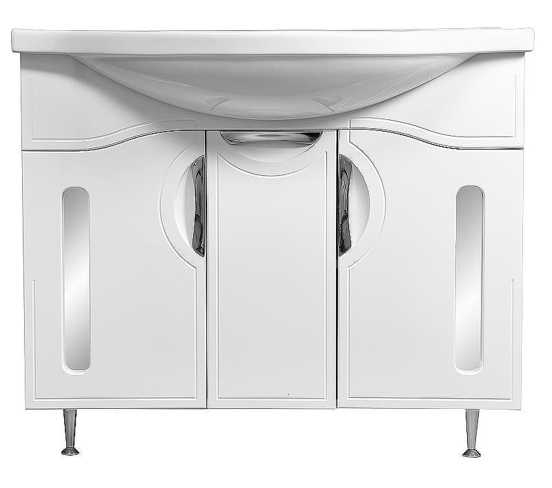 Тумба под раковину Stella Polar Сильва 100 SP-00000204 Белая, купить, цена, заказать, магазин, доставка, скидка, промокод, купить, цена, заказать, магазин, доставка, скидка, промокод