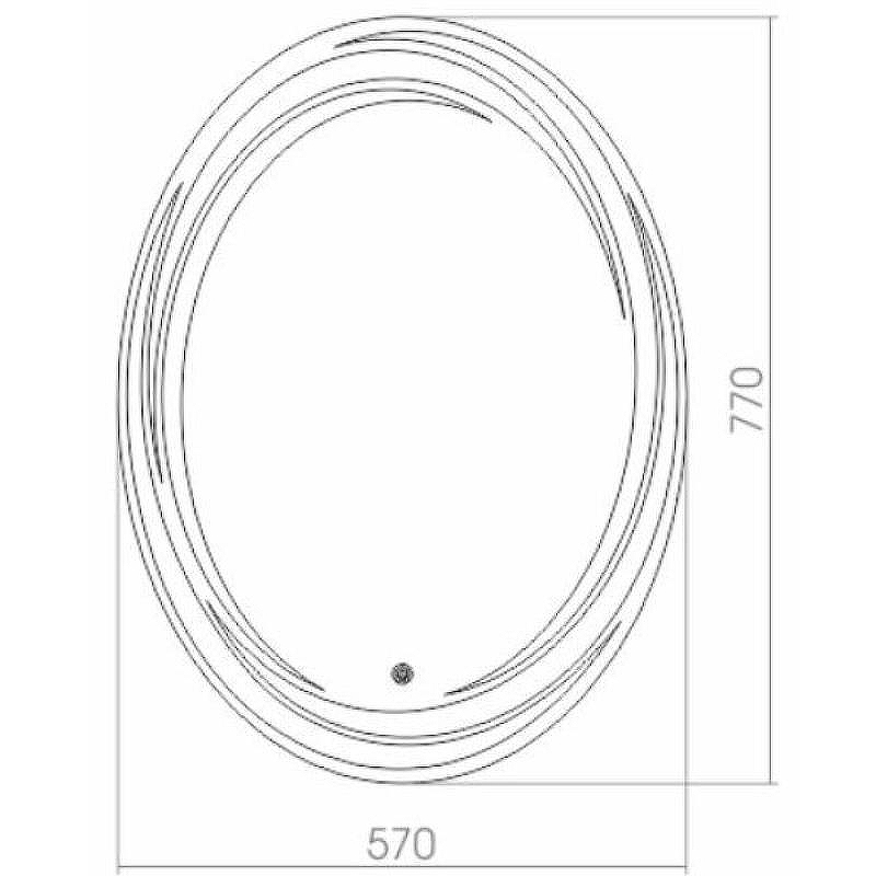 Зеркало Creto Firenze 57 12-570770F с подсветкой с сенсорным выключателем, купить, цена, заказать, магазин, доставка, скидка, промокод, купить, цена, заказать, магазин, доставка, скидка, промокод