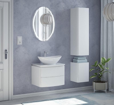 Шкаф пенал Corozo Огайо 40 SD-00000631 подвесной Белый