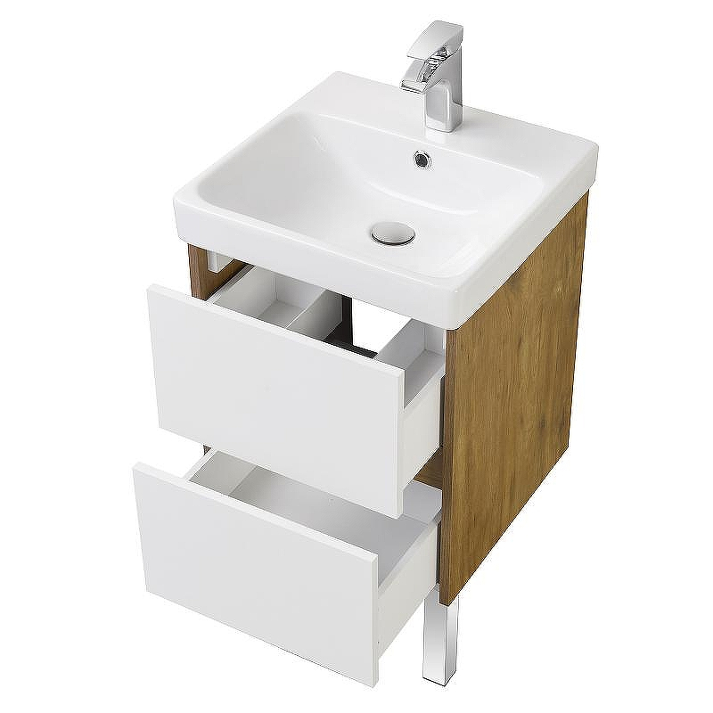 Тумба под раковину Aquaton Сканди 45 1A251601SDZ90 подвесная Белый Дуб рустикальный, купить, цена, заказать, магазин, доставка, скидка, промокод, купить, цена, заказать, магазин, доставка, скидка, промокод