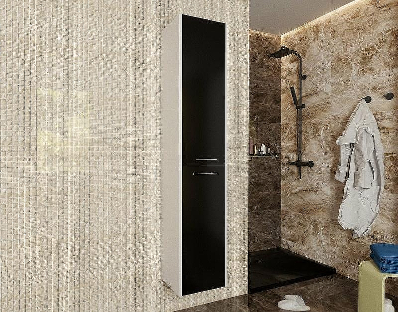 Шкаф пенал Эстет Vegas 35 L ФР-00003495 подвесной Белый, купить, цена, заказать, магазин, доставка, скидка, промокод, купить, цена, заказать, магазин, доставка, скидка, промокод