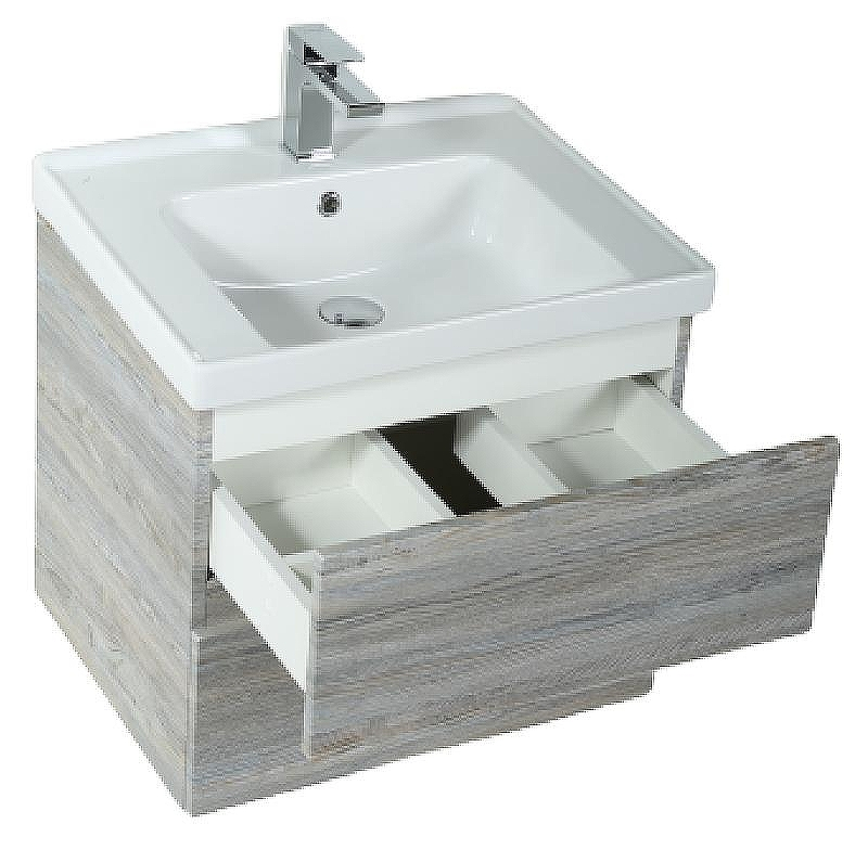 Тумба под раковину Art&Max AM-Techno-600-2C-SO-LW635 подвесная Сосна, купить, цена, заказать, магазин, доставка, скидка, промокод, купить, цена, заказать, магазин, доставка, скидка, промокод