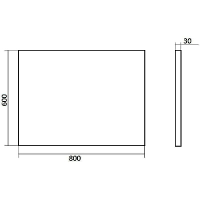 Зеркало WellWant by Orange 80 WWZAWB38060W с подсветкой с сенсорным выключателем