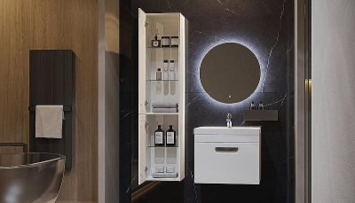 Шкаф пенал Velvex Estea 35 pp.EST.35 подвесной Белый матовый