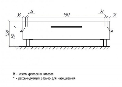 Тумба Aquaton Мадрид 120 М 1A168803MA010 Белая