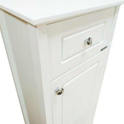 Шкаф пенал Comforty Тбилиси 40 00003132633 Белый глянец