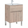 Тумба под раковину Aquanet Алвита New 60 277549 Дуб веллингтон белый, купить, цена, заказать, магазин, доставка, скидка, промокод, купить, цена, заказать, магазин, доставка, скидка, промокод