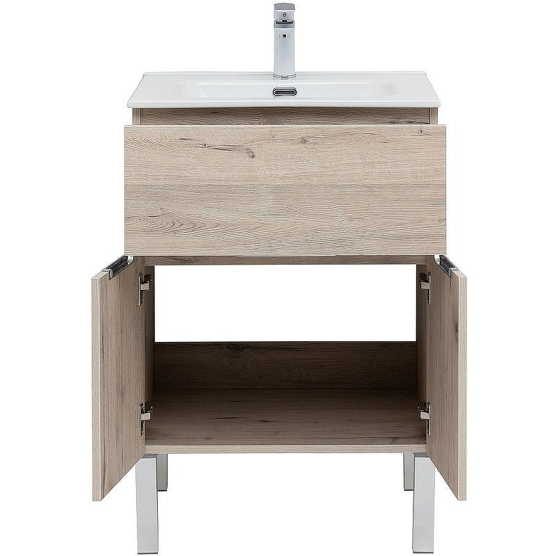 Тумба под раковину Aquanet Алвита New 60 277549 Дуб веллингтон белый, купить, цена, заказать, магазин, доставка, скидка, промокод, купить, цена, заказать, магазин, доставка, скидка, промокод