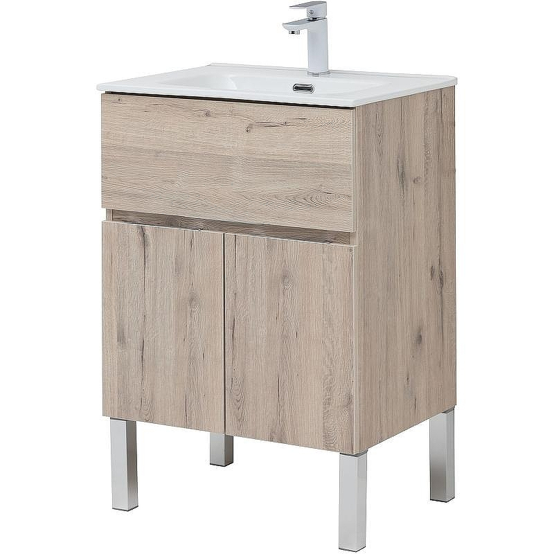 Тумба под раковину Aquanet Алвита New 60 277549 Дуб веллингтон белый, купить, цена, заказать, магазин, доставка, скидка, промокод, купить, цена, заказать, магазин, доставка, скидка, промокод