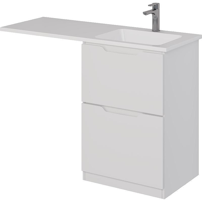 Тумба под раковину Dreja Bona 120 99.0451 Белая, купить, цена, заказать, магазин, доставка, скидка, промокод, купить, цена, заказать, магазин, доставка, скидка, промокод